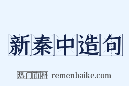 新秦中造句是什么意思的图片